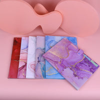 Marble Gold Foil File Folder Set - 5-Pack Multi-Layer Document Organizer for Office & School