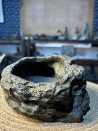 Retro Chinese Style Stone Succulent Planter for Hydroponics and Tabletop Decor