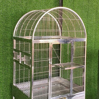 304 Stainless Steel Bird Cage European Luxury Parrot Aviary Chicken Coop Outdoor Garden Birdhouse