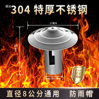 Thick 304 Stainless Steel Chimney Flue Pipe for Wood Stoves and Heaters, 8cm Diameter