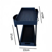 Pull-Out Under-Sink Organizer for Kitchen and Bathroom, Multi-functional Storage Rack