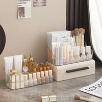 Transparent Multi-layer Desktop Storage Box for Stationery, Stickers, Cards, and Art Supplies