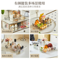 Under Sink Pull-Out Storage Organizer with Wheels, Clear Multi-functional Kitchen Cabinet Shelf