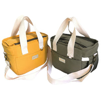 Insulated Lunch Bag for Office, Picnic, Camping - Portable Tote with Shoulder Strap