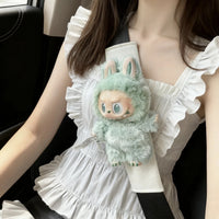 Car Seat Belt Shoulder Pad with Cute Doll Blind Box DIY Comfort Cushion Anti-Choke