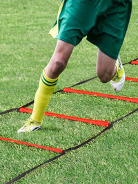 Agility Ladder for Speed & Pace Training, Kids' Basketball & Soccer Training Equipment, Soft Rope Ladder