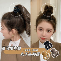 Pumpkin Claw Clip Set for High Ponytails and Buns, Small Hair Clips for Women