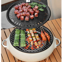 Smokeless Multifunctional BBQ Grill and Tea Stove for Home Outdoor Gatherings, Charcoal Dual-Use Frying and Roasting Machine