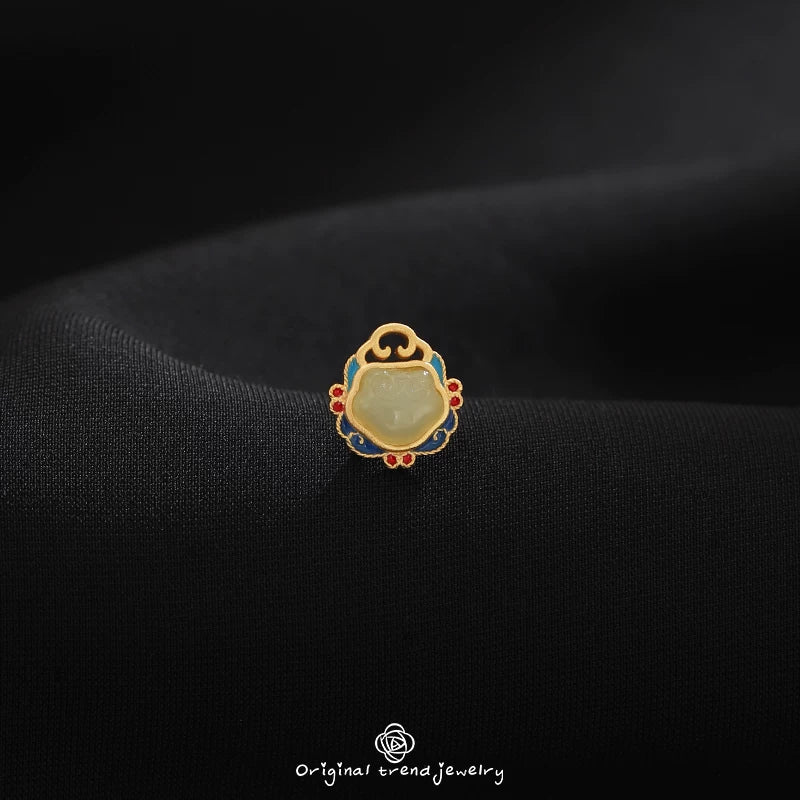 Vintage Ruyi Magnetic Brooch Pin for Neckline Anti-Exposure