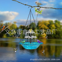 Outdoor Hanging Bird Feeder for Hummingbirds - Solar Powered Garden & Patio Decor