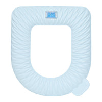 Grey Toilet Seat Cover Cushion, Self-Adhesive, Washable, for Bathroom