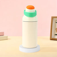 Macaron Color-Block Insulated Water Bottle, Leak-Proof Portable Travel Mug for Commuting