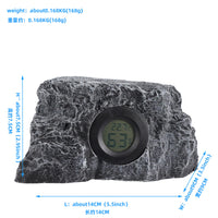 Reptile Terrarium Thermometer Hygrometer with Rock-like Design for Hamsters and Birds