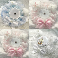 Anime-themed Badge Holder DIY Material Kit for 58mm Badges - Cute Cat Head Design