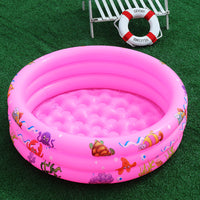 Inflatable 3-Ring Kids' Swimming Pool for Outdoor Water Play and Ball Pit