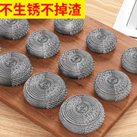 Food Grade Stainless Steel Scouring Pads for Kitchen Cleaning - Heavy Duty, Non-Shedding, Rust-Resistant