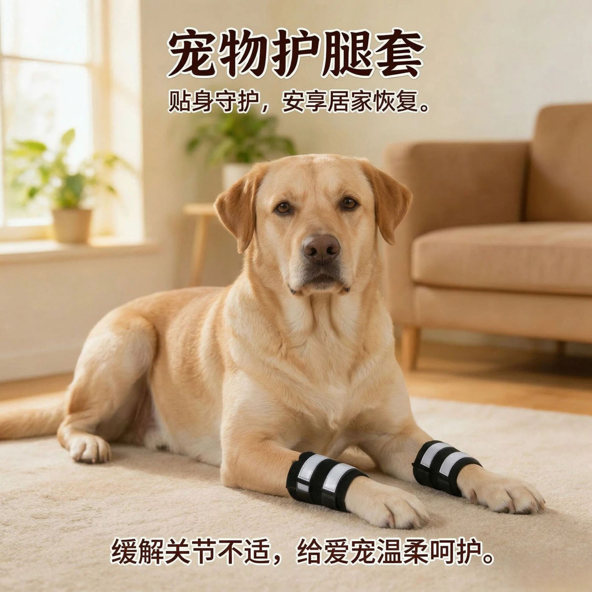 Luminous Pet Dog Leg Brace for Injury Recovery and Lick Prevention