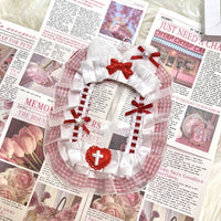 DIY Lace Plush Card Holder for 3-inch Photos and Badges, Ins-style Storage