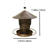 Retractable Metal Bird Feeder for Outdoor Garden Hanging