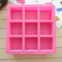 Silicone Ice Cube Tray with Lid for Baby Food, Drinks, and Baking - Square Molds