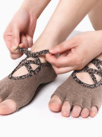 Toeless Yoga Pilates Socks Non-Slip Breathable for Women