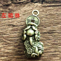 Feng Shui Pixiu Keychain Charm for Wealth and Good Fortune