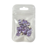 Crystal Purple Nail Art Rhinestones Mixed Shapes