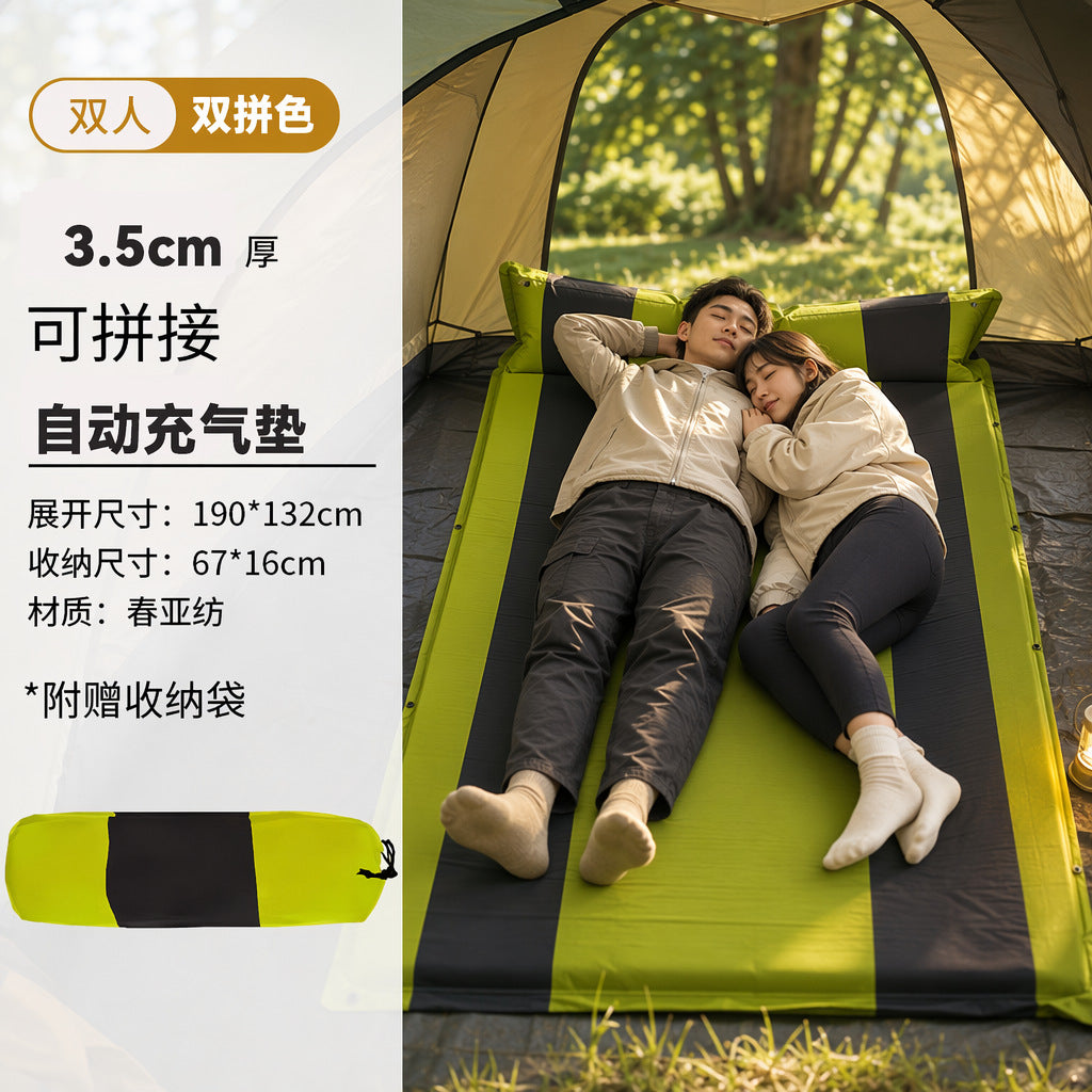 Arctic Wolf Self-Inflating Camping Mat, Thickened Moisture-Proof Tent Pad for Outdoor Naps