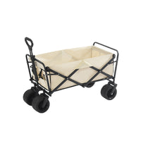 Foldable Outdoor Camping Cart with All-Terrain Wheels and Reclining Option for Kids