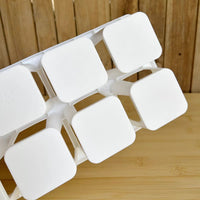 Succulent Planter Tray with 10 Holes and Square Pots for Balcony Gardening