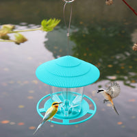 Retractable Hanging Bird Feeder for Outdoor Balcony and Garden, Panoramic View