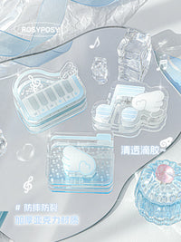RosyPosy Transparent Acrylic Binder Clips for Stationery and Planners