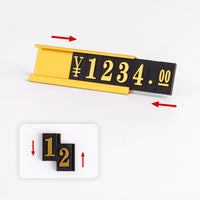 Universal Digital Price Display Stand for Retail Stores, Metal Price Tag Holder for Supermarkets, Liquor, and Tobacco