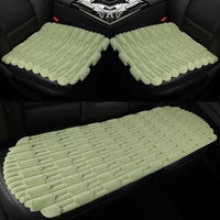 Thickened Bamboo Velvet Car Seat Cushion Set for Winter - Soft & Comfortable