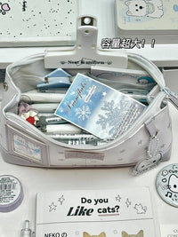 Star Pencil Case High-Value Stain-Resistant Waterproof Ins Style Student Girl Pencil Stationery Box Niche Advanced Feel
