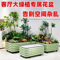 Mobile Metal Raised Garden Bed Planter Box for Outdoor Balcony Patio