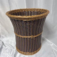 Rattan-Style Woven Laundry Hamper for Bathroom and Hotel Guest Rooms