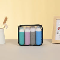 Clear PVC Travel Toiletry Bag with Zipper, Portable Cosmetic Organizer Pouch