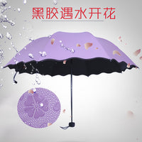 Magic Blossom UV Protection Folding Umbrella for Sun and Rain