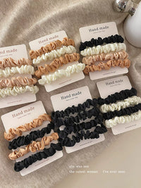 French Style Scrunchies for Women, High Elasticity Hair Ties for Ponytails, Durable Hair Bands