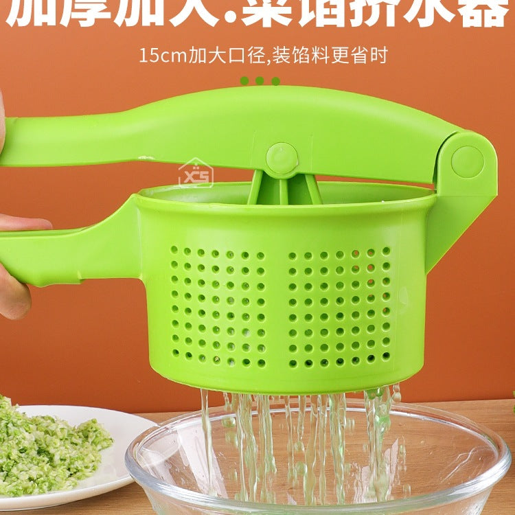 Stainless Steel Vegetable Press Juicer for Dumpling Filling, Commercial Grade Manual Vegetable Water Squeezer