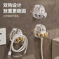 Self-Adhesive Power Cord Plug Holder Hooks for Kitchen and Home Organization