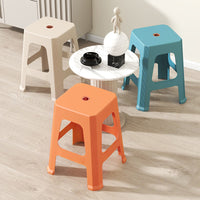 Stackable Non-Slip Plastic Stool for Home, Outdoor, and Commercial Use, Thickened Design
