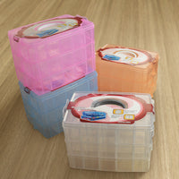 3-Layer Transparent PP Plastic Storage Box for Jewelry, Toys, Hardware, and Fishing Gear