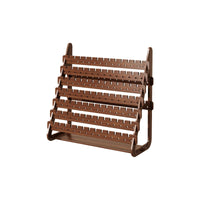 Wooden Jewelry Display Stand with Storage Box for Earrings, Necklaces, and Bracelets