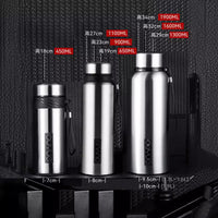 Smart Display 316 Stainless Steel Vacuum Insulated Water Bottle with Tea Infuser, Large Capacity Portable for Outdoor Sports