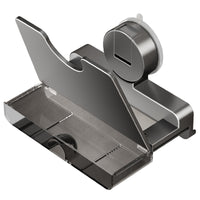 Suction Cup Wall-Mounted Pot Lid Holder with Drain Tray for Kitchen Organization