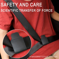 Car Seat Belt Adjuster, PU Leather Shoulder Neck Strap Positioner for Comfort and Safety