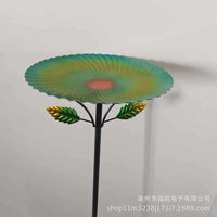 Outdoor Leaf Bird Feeder and Bath, Hanging Bird Feeder for Garden and Yard Decoration