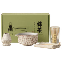 Handmade Ceramic Matcha Bowl Set with Whisk Stand and Accessories